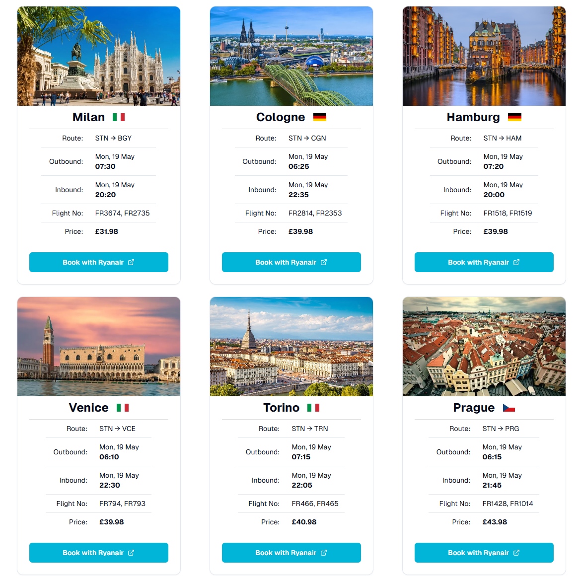 Cheap Extreme Day Trips Flights To Europe
