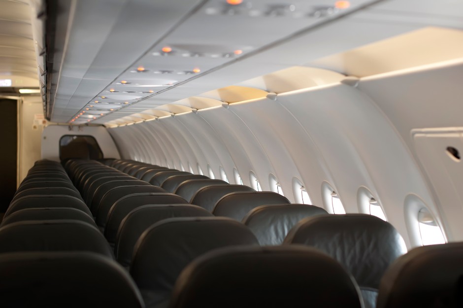 Empty plane seats