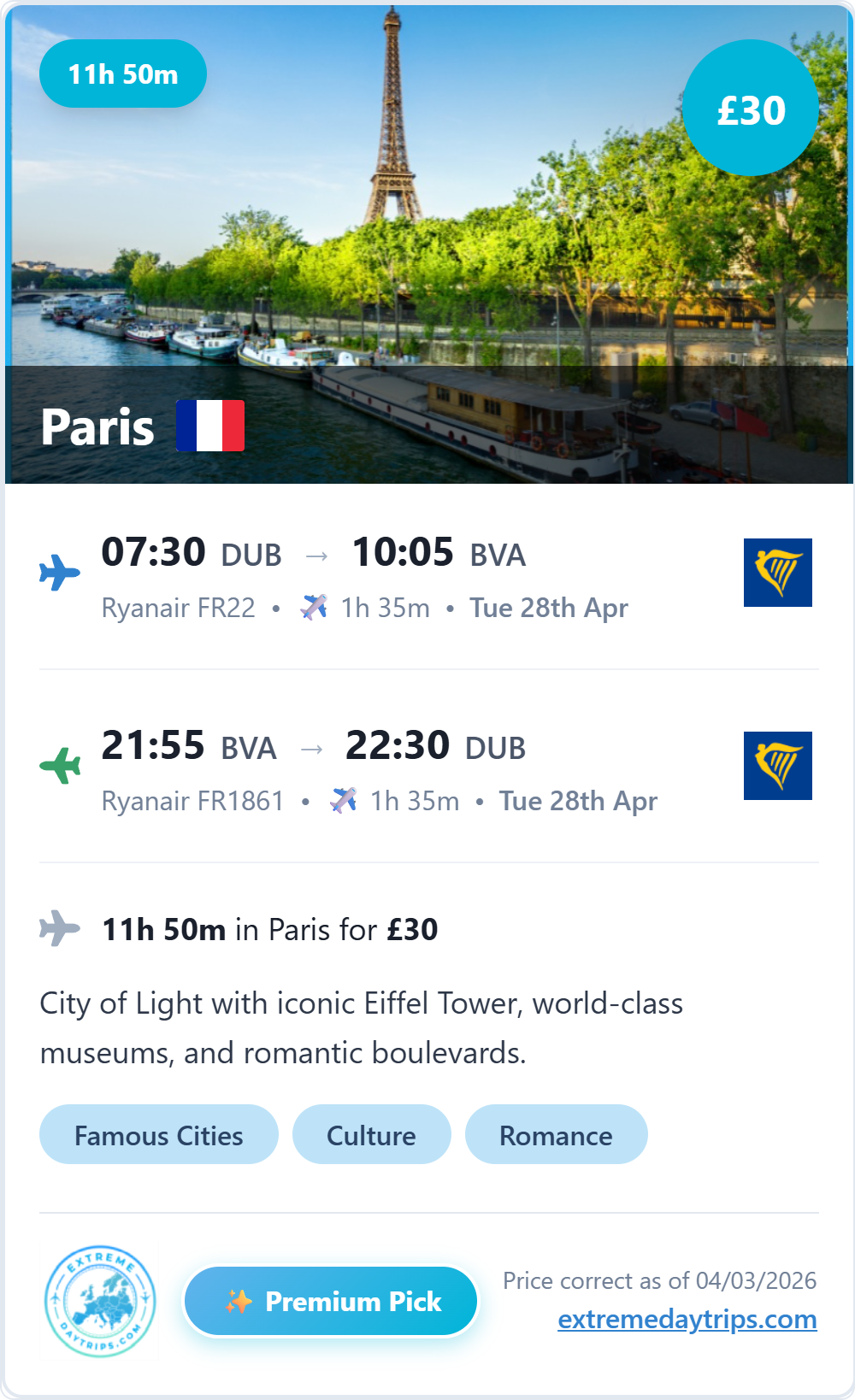 Premium pick from Dublin