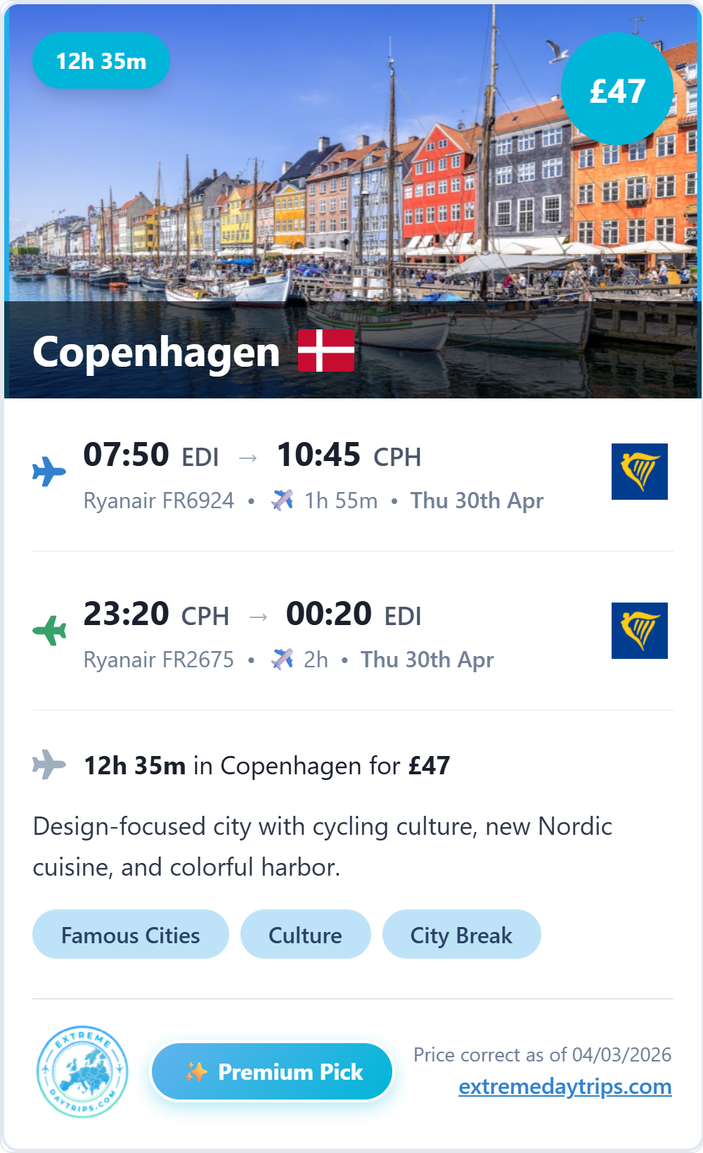 Premium pick from Edinburgh