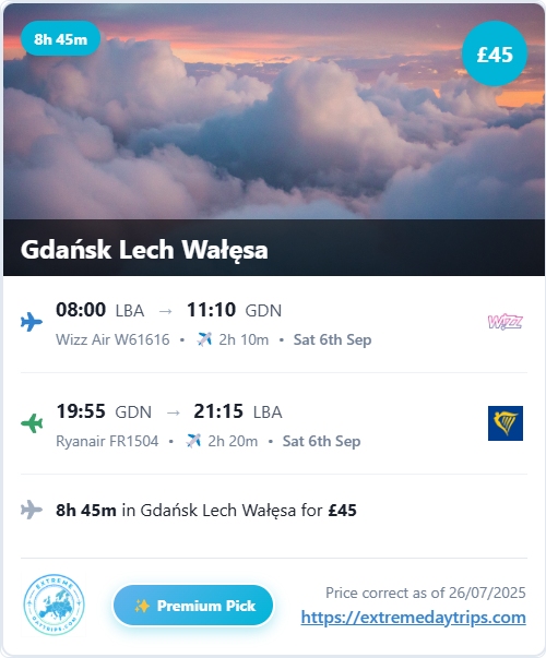 Premium pick from Leeds Bradford