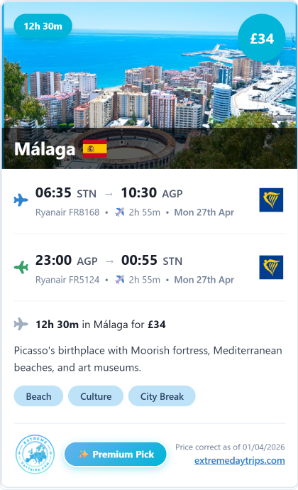 Premium pick from London Stansted