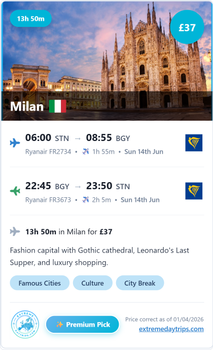 Premium pick from London Stansted